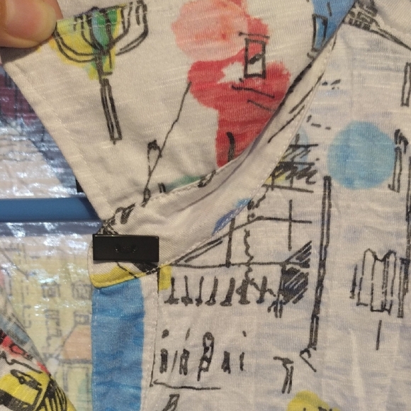 Ali Miles Multicolor City Abstract Shirt - Picture 15 of 16